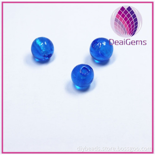 pretty jewellery accessories wholesale silver foil glass beads